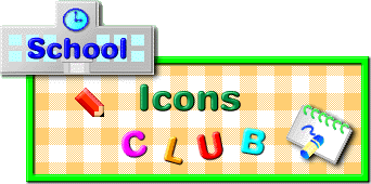 ホームページフリー素材 School Icons Club Web制作用アイコン イラスト 壁紙素材