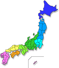 日本地図 都道府県別地図 無料フリー素材