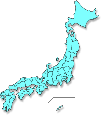 日本地図 都道府県別地図 無料フリー素材
